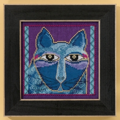 Laurel Burch, Wild Blue Cat, lin
